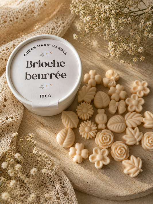 🍞 Pot fleuri parfumé – Brioche beurrée