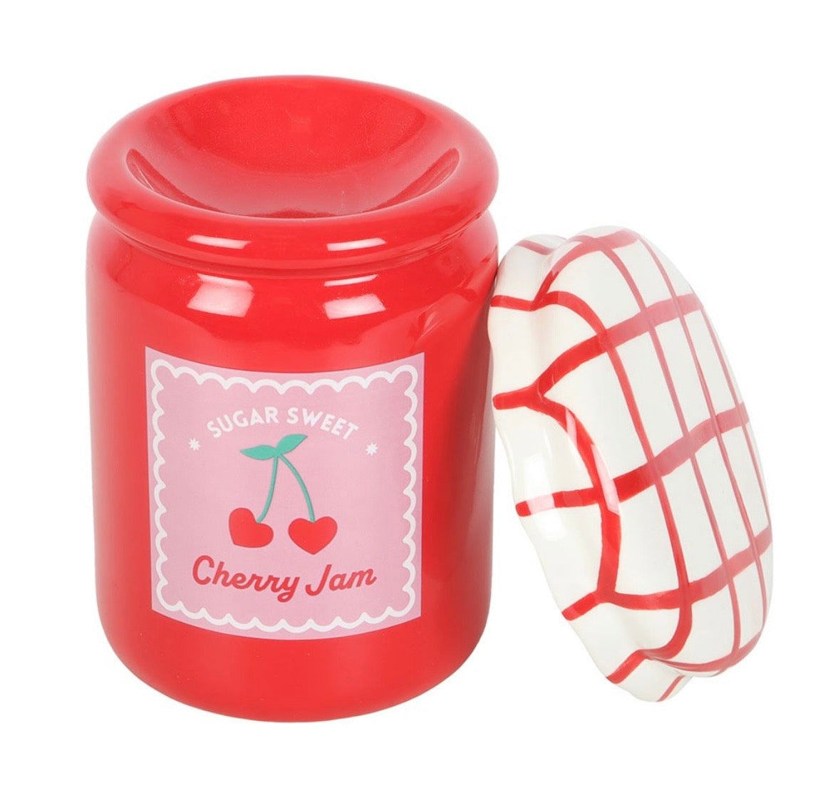 Brûle-parfum pot de confiture à la cerise