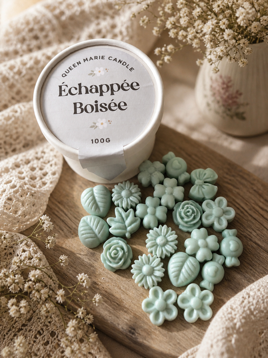 🌿 Pot fleuri parfumé – Échappée boisée