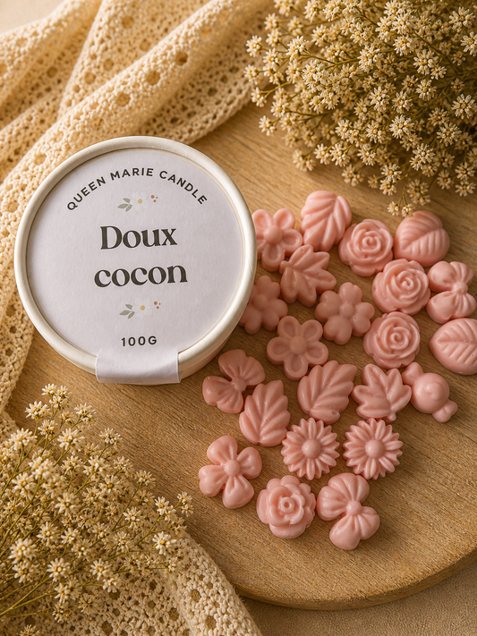 🤍 Pot fleuri parfumé – Doux cocon