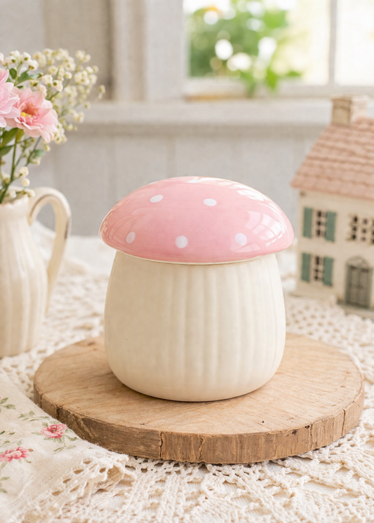 🍄 Brûle-parfum Champignon Rose